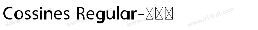 Cossines Regular字体转换